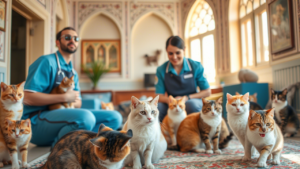 پانسیون گربه در الهیه؛ معتبرترین مراکز نگهداری گربه تهران